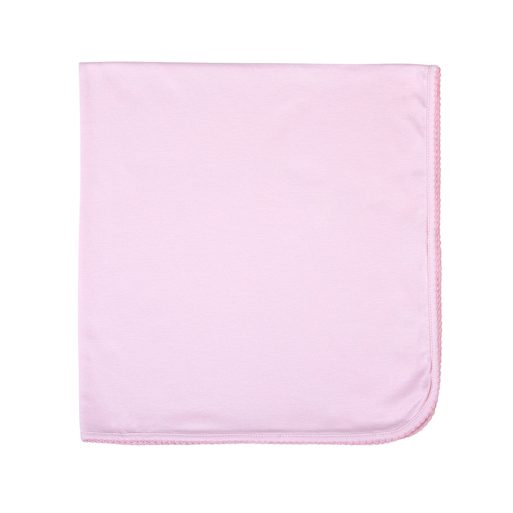 Solid Pink Receiving Blanket