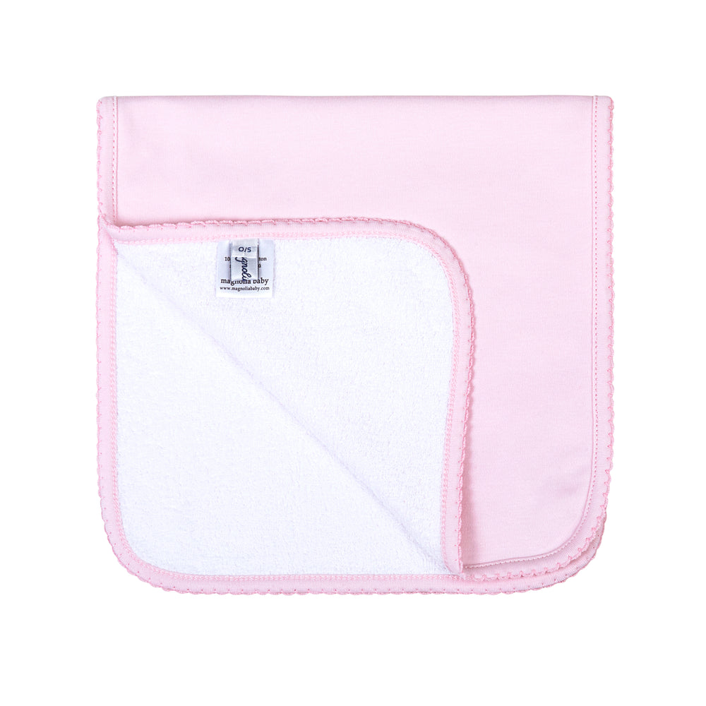 Solid Pink Burp Cloth