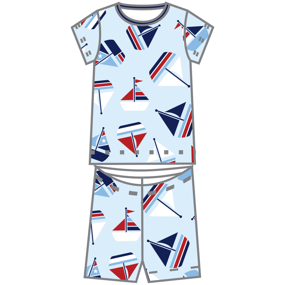 Set Sail Blue Short Pajama