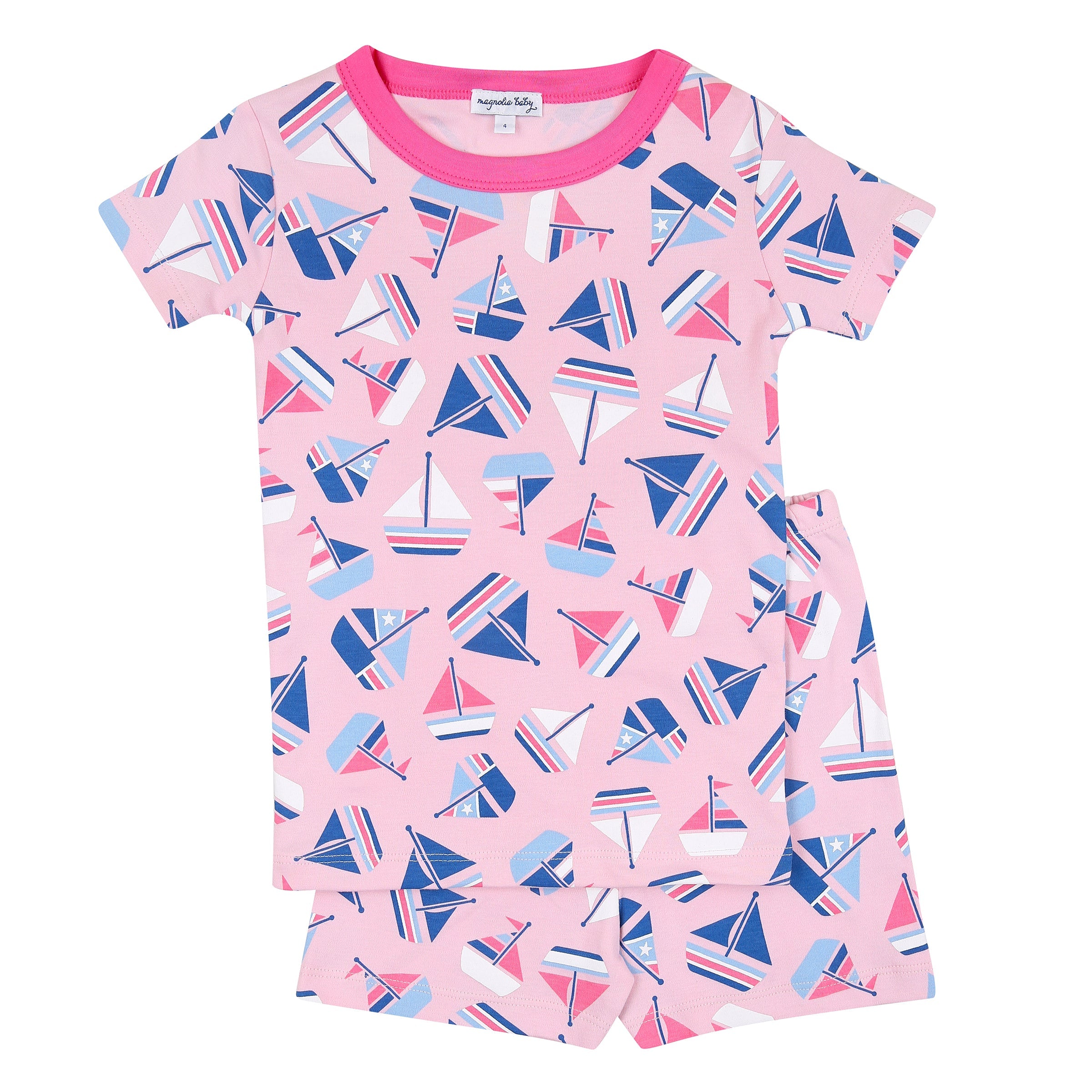 Set Sail Pink Short Pajamas