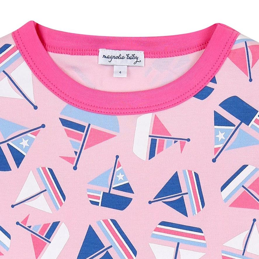 Set Sail Pink Short Pajamas