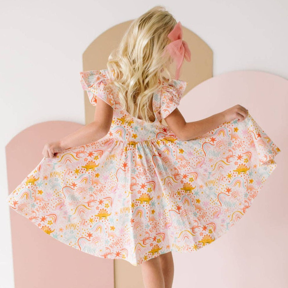 Dreamy Dino Olivia Twirl Dress