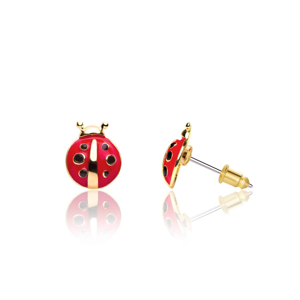 Little Ladybug Pierced Earrings