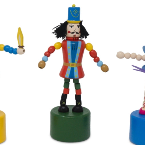 Christmas Nutcracker Push Puppets