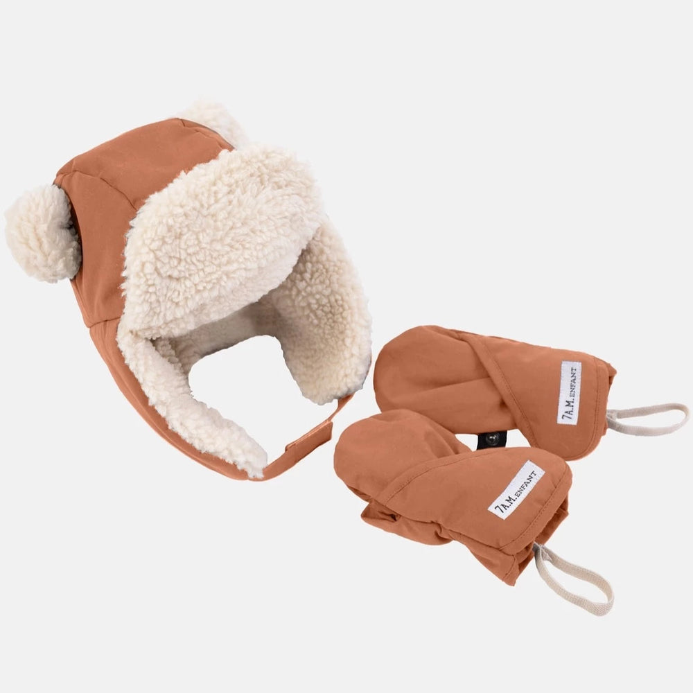 Cub Set - Benji | Hat & Mittens - Spice