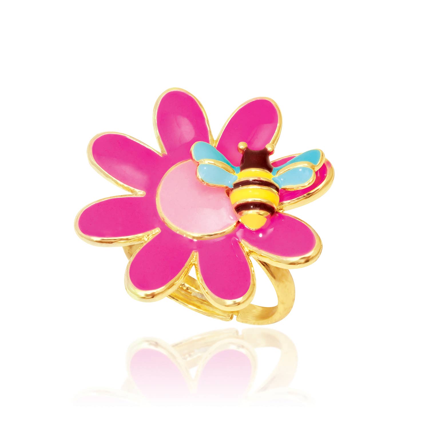 Petal Party Adjustable Ring with Gift Box