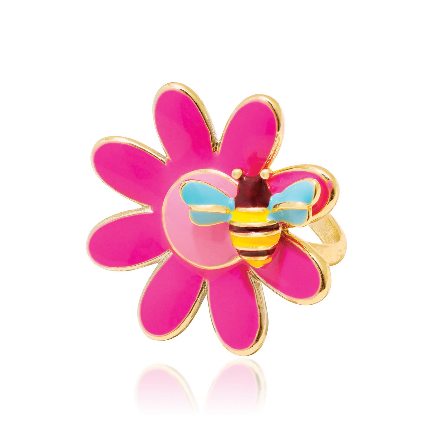 Petal Party Adjustable Ring with Gift Box