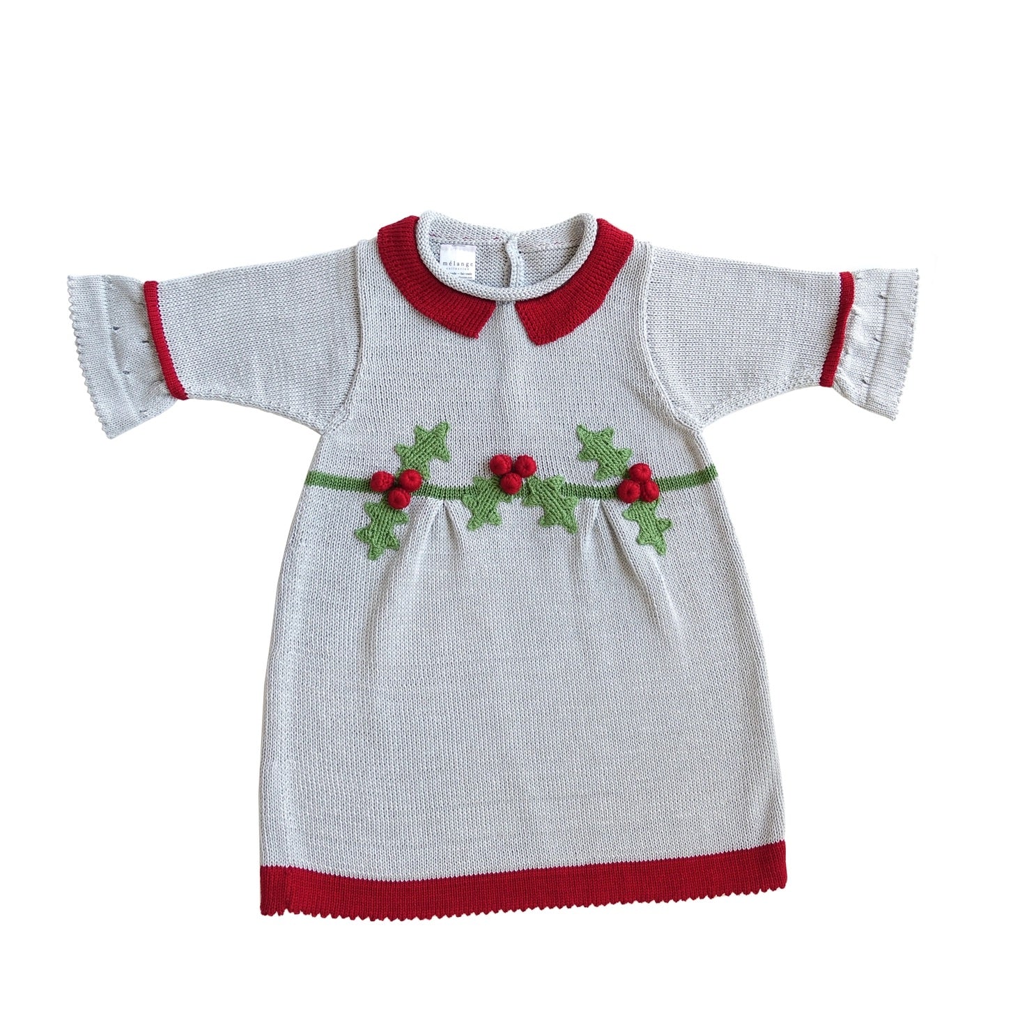 Holly Berry Knit Christmas Dress