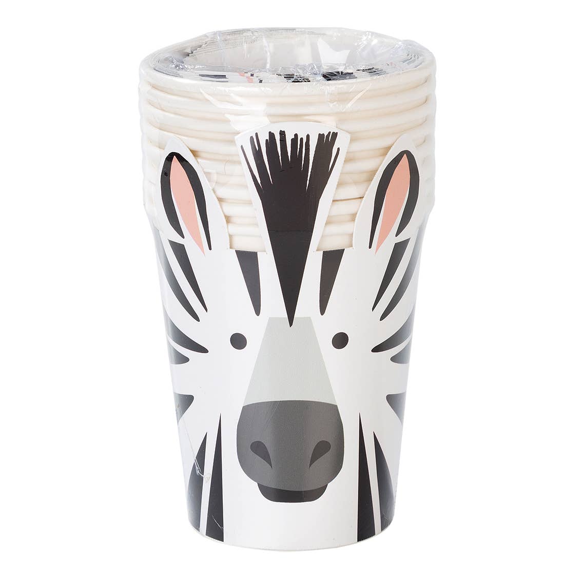 Animal Party Zebra Cups - 8 Pack