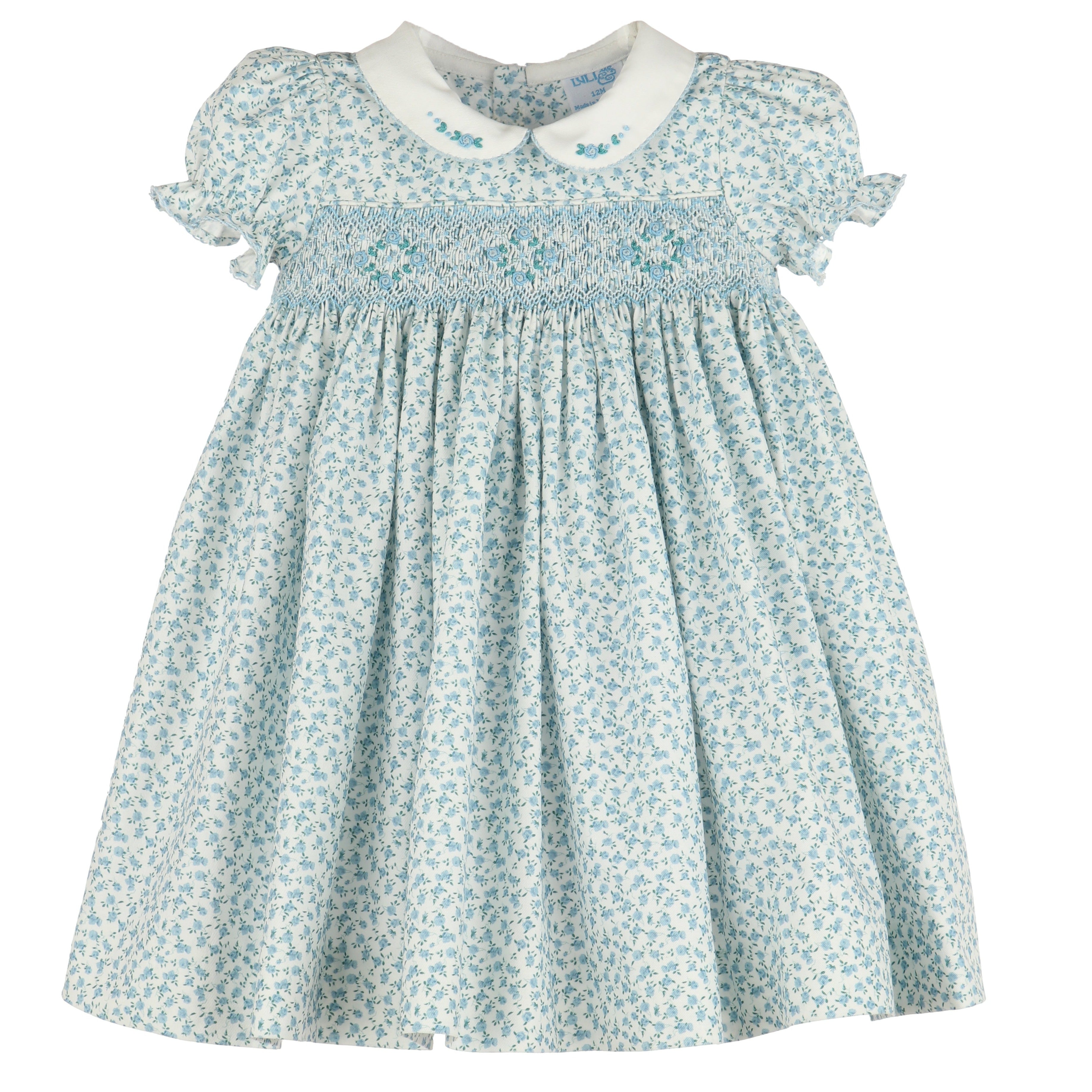 Smocked Dress for Little Girls - Luli & Me Dancing Roses – Liam & Lilly