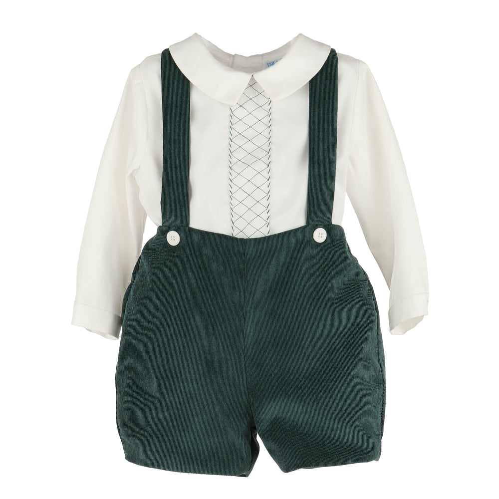 Winterberry Green Corduroy Shortall Set