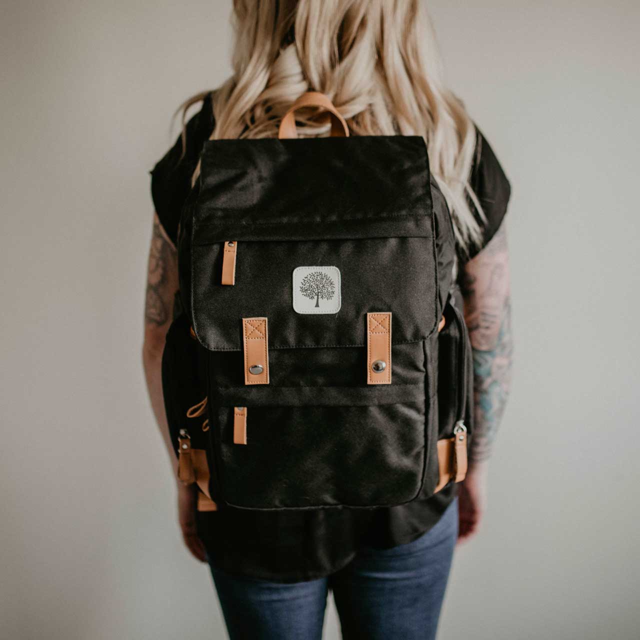 Birch Bag Diaper Bag Backpack - Black