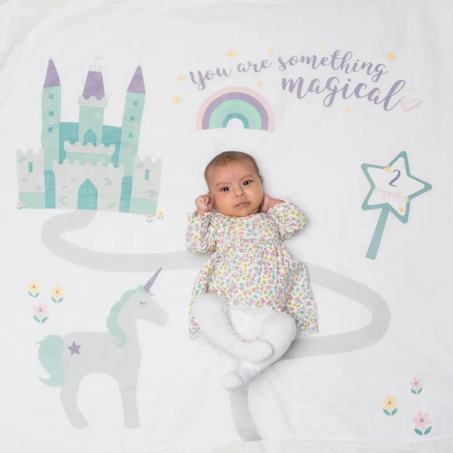 Baby's 1st Year Swaddle + Milestone Cards - Something Magic