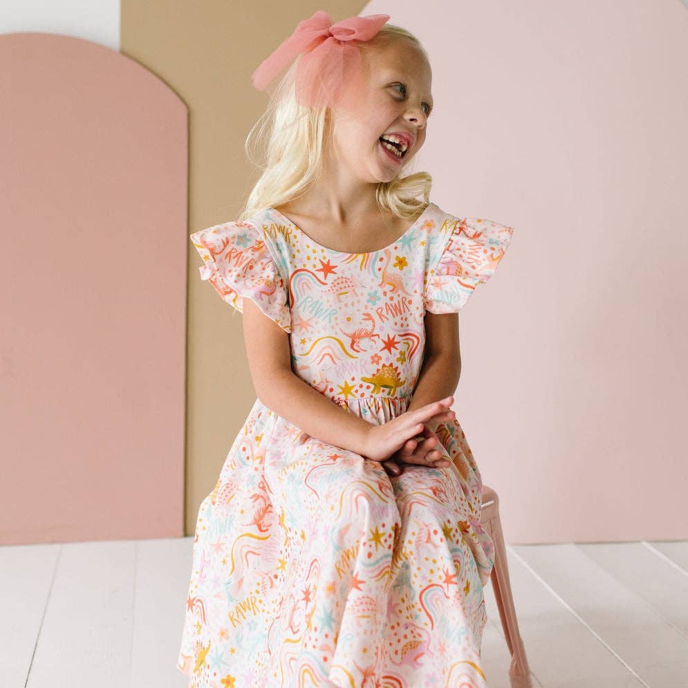 Dreamy Dino Olivia Twirl Dress