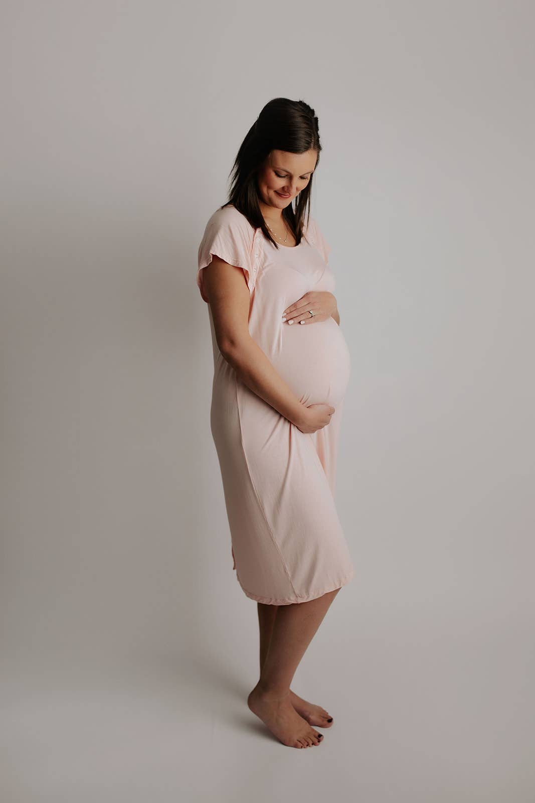 Labor, Delivery, & Nursing Gown - Heavenly Pink