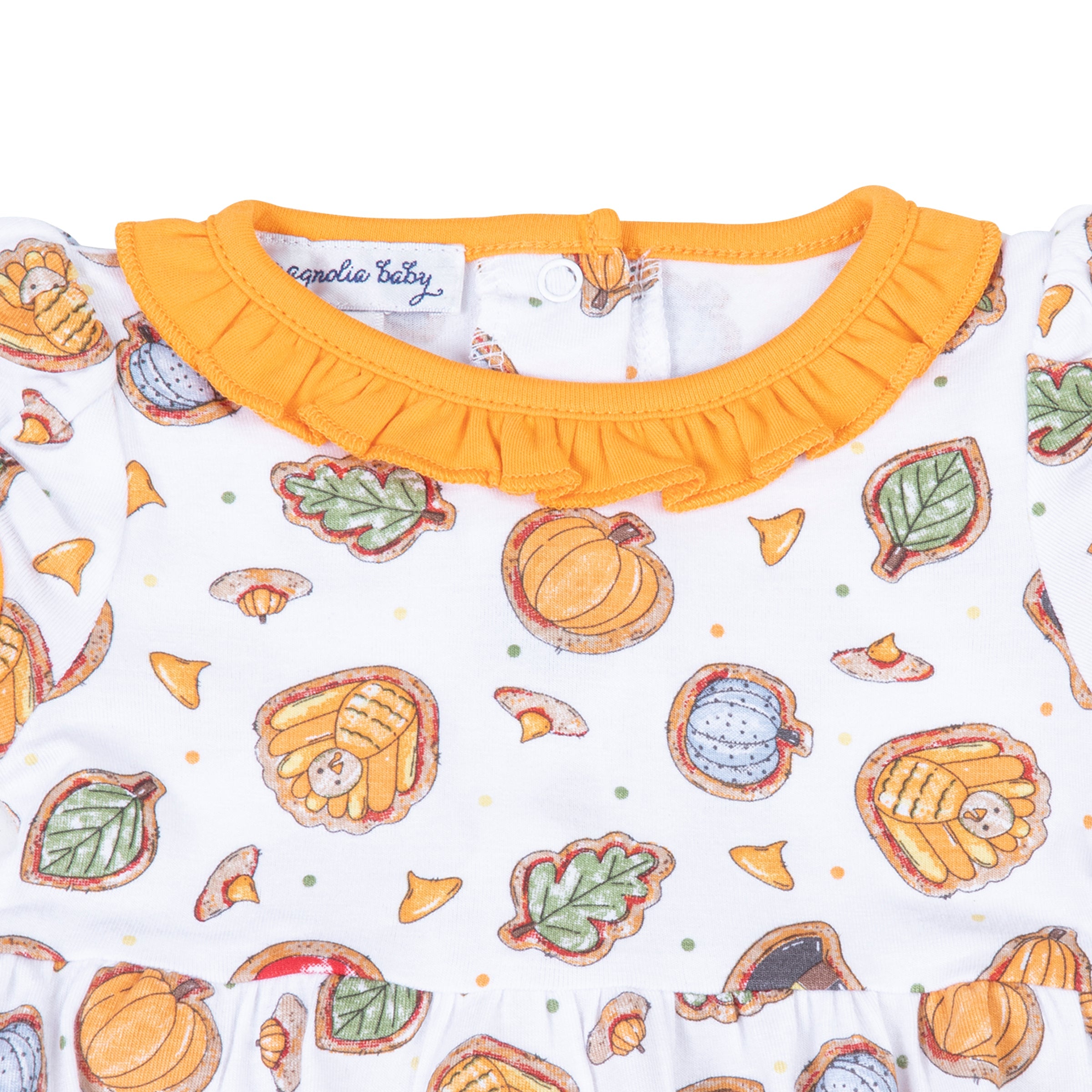 Gobble, Gobble Cookies Print Short Sleeve Girl Bubble