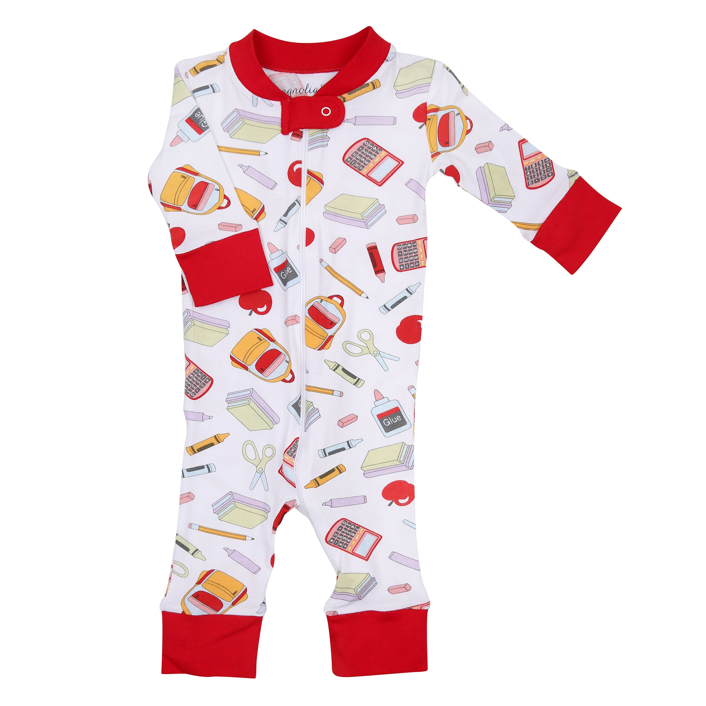 School Daze Bamboo Zip Pajamas