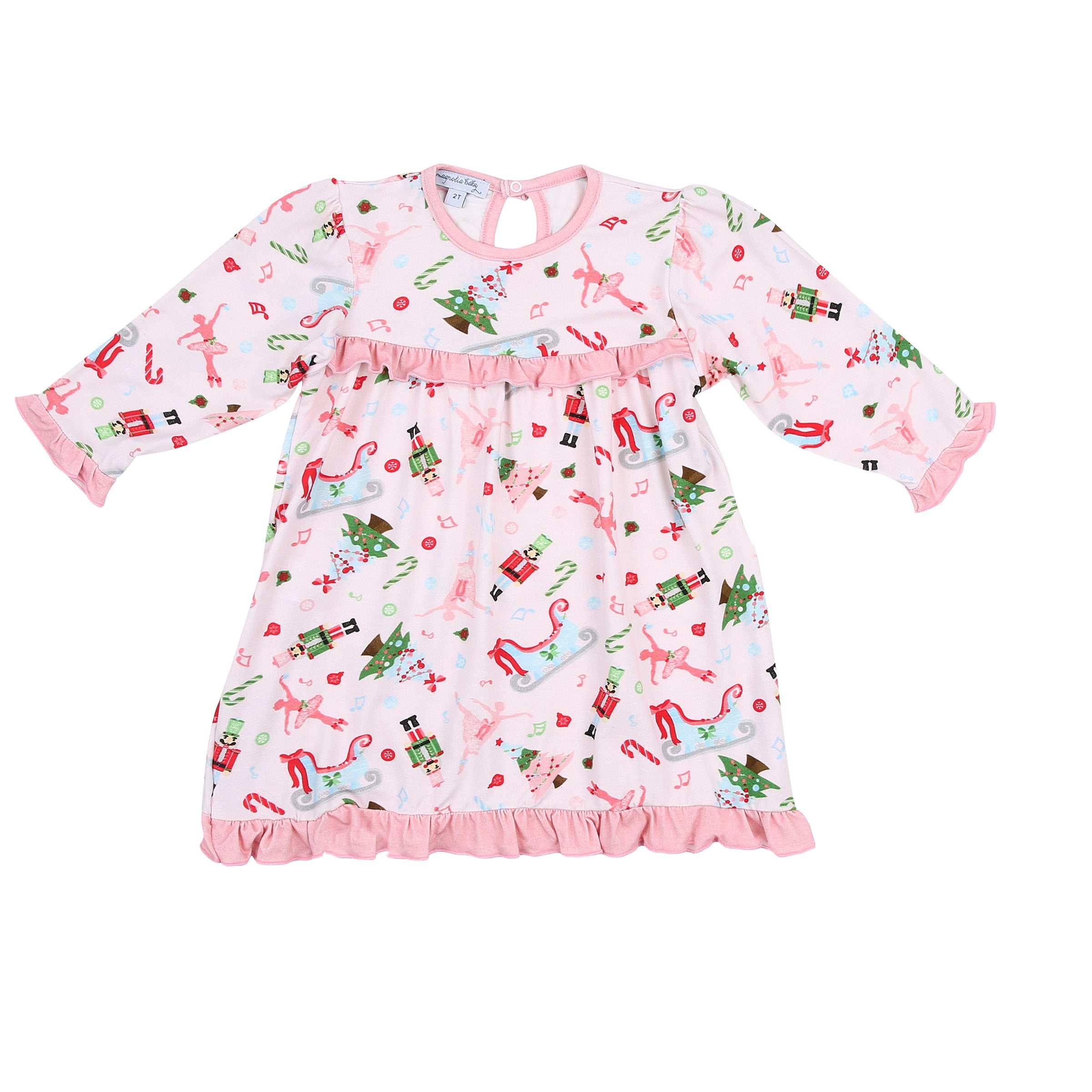 Nutcracker Joy Bamboo Dress + Diaper Cover