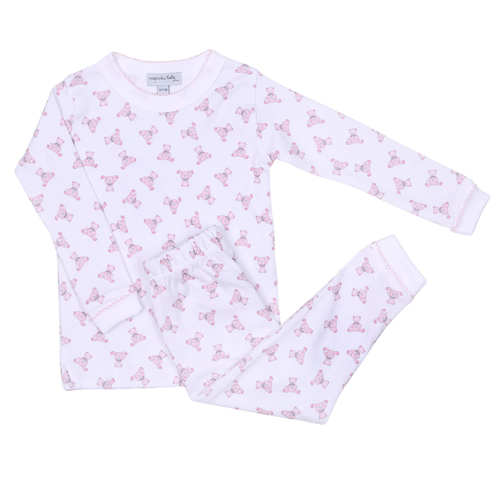 Baby’s Teddy Long Pajamas - Pink