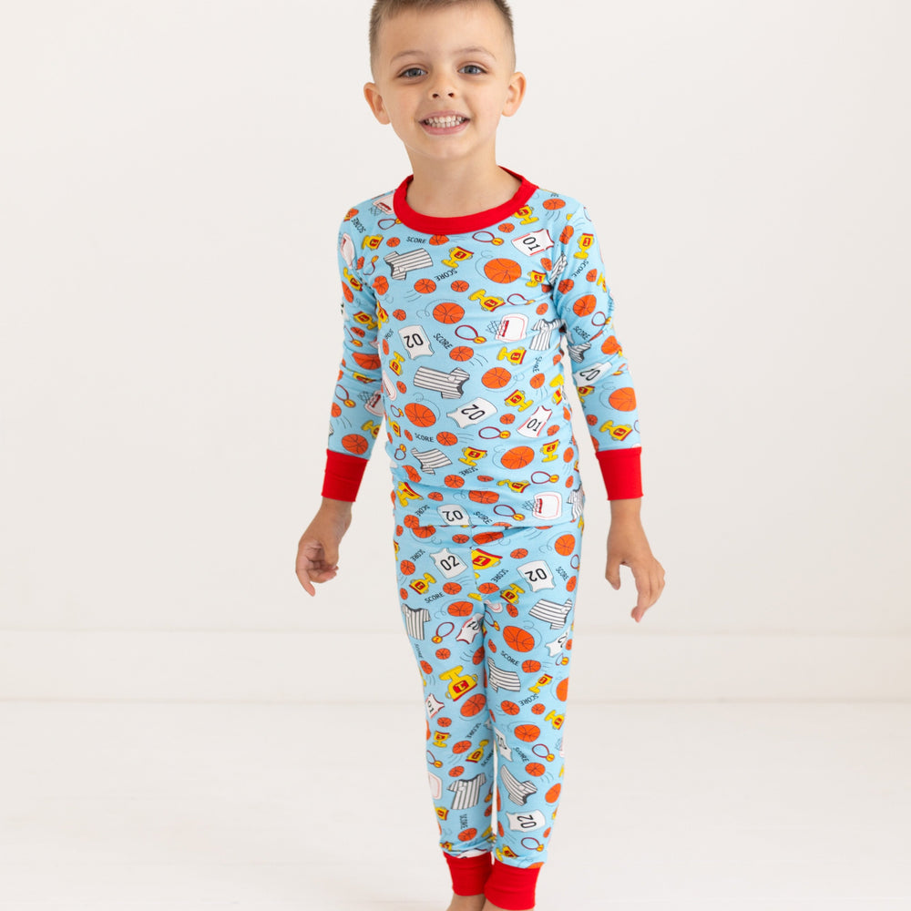 Playing Hoops Pajamas - Blue