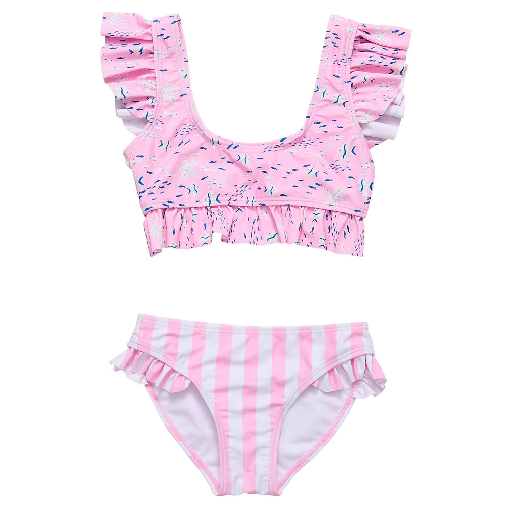 Pink Frilled Bikini Swimsuit
