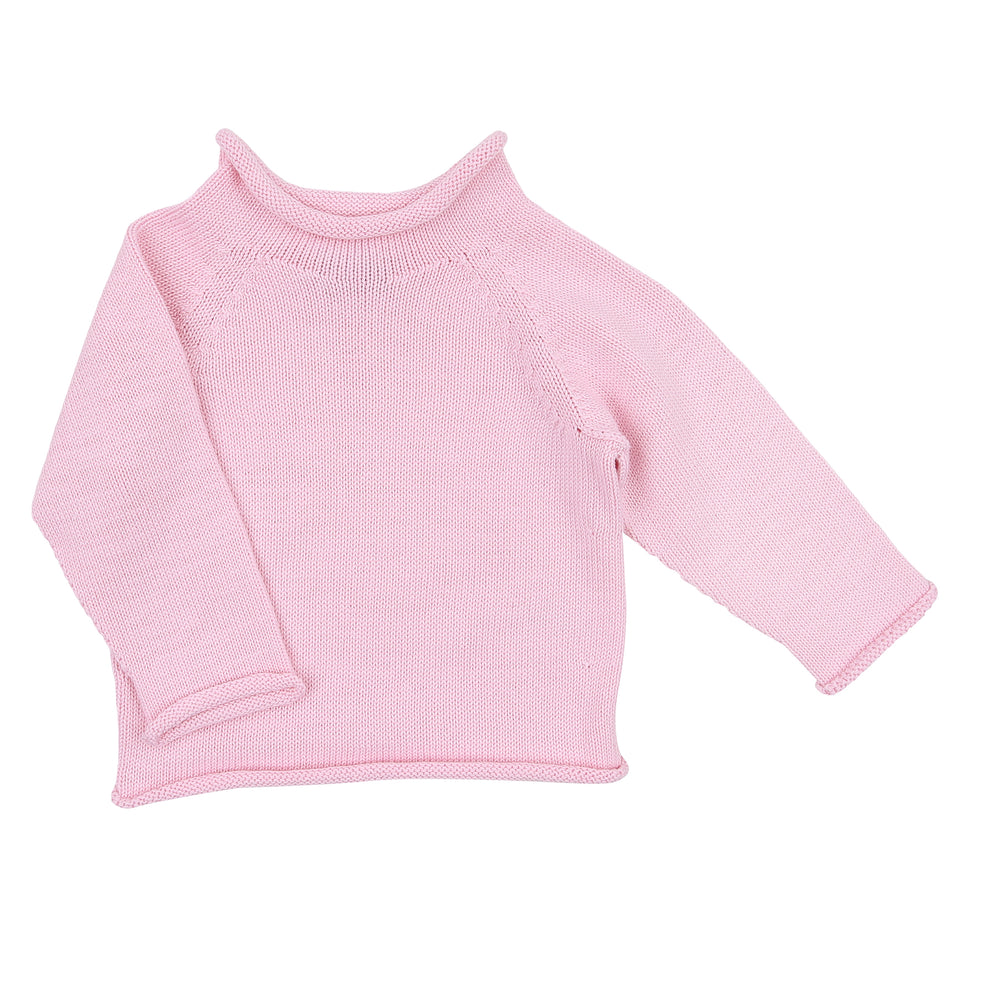 Cotton Rollneck Sweater - Pink