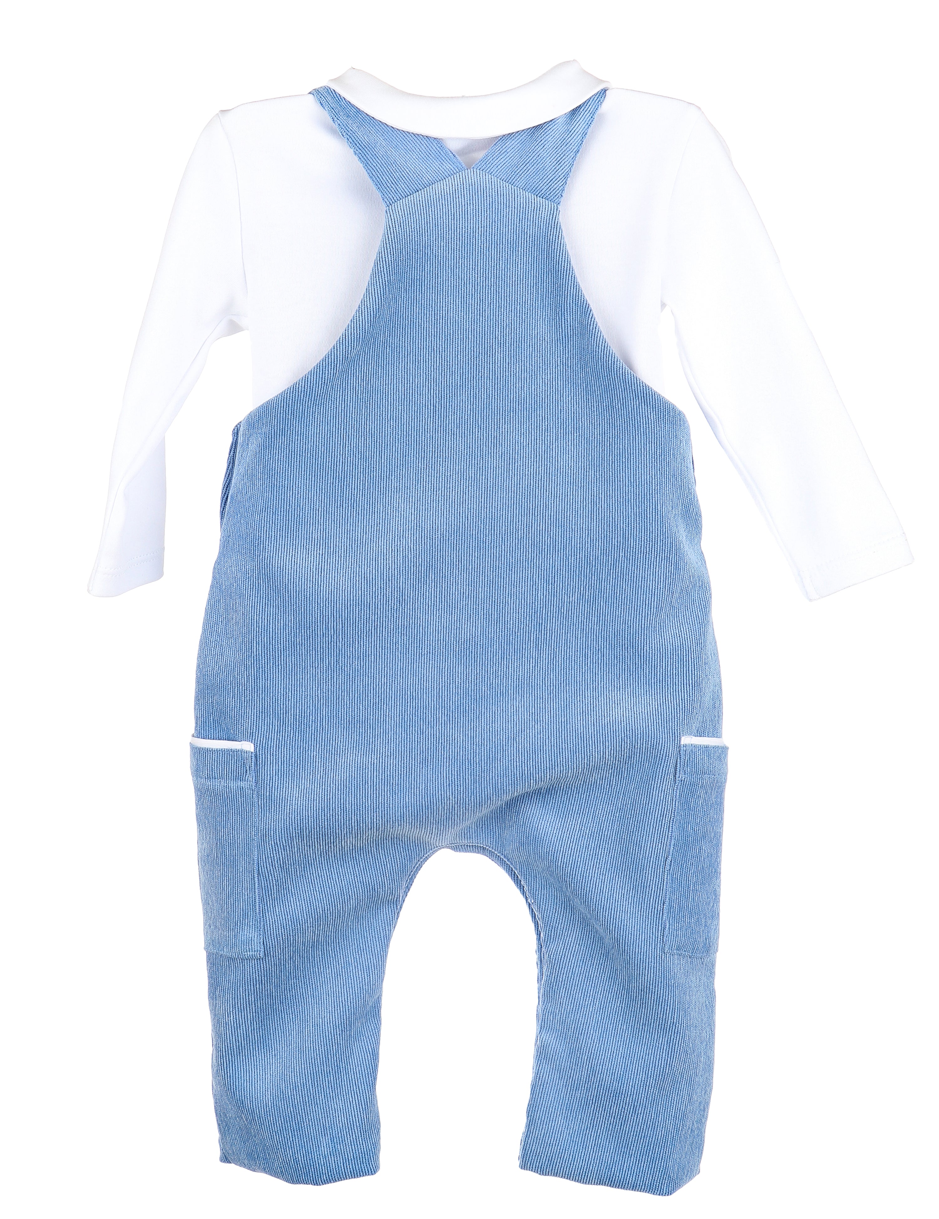 Comfy Cord Overall Set - Blue