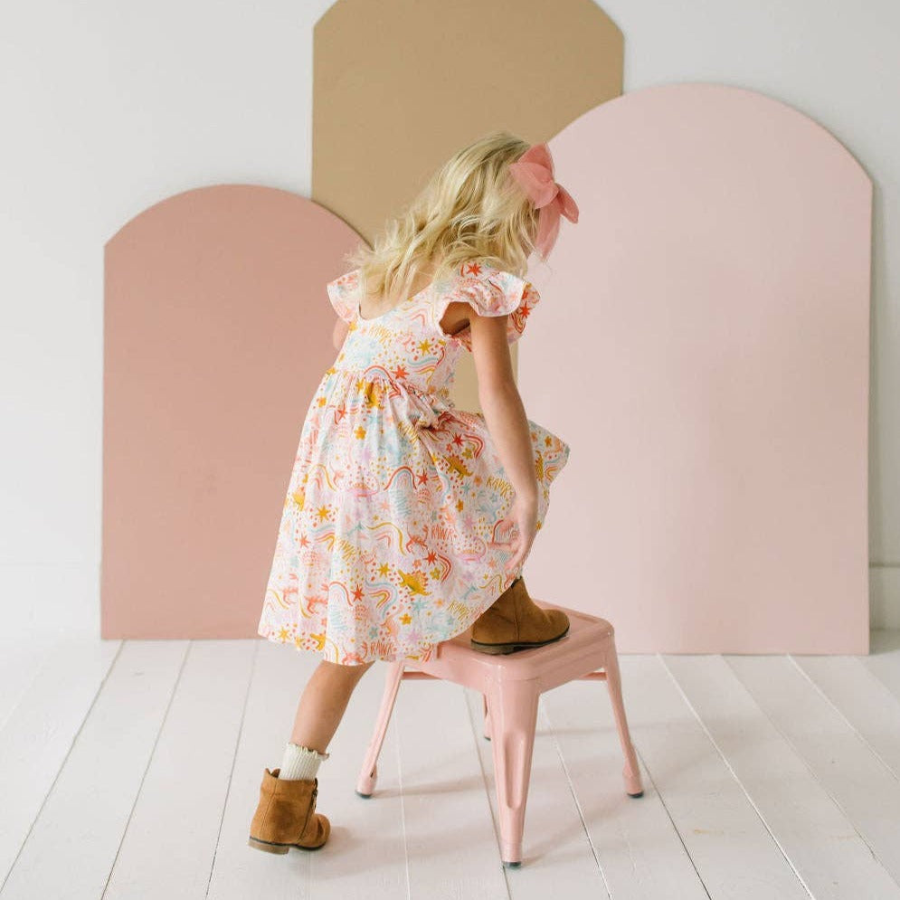 Dreamy Dino Olivia Twirl Dress