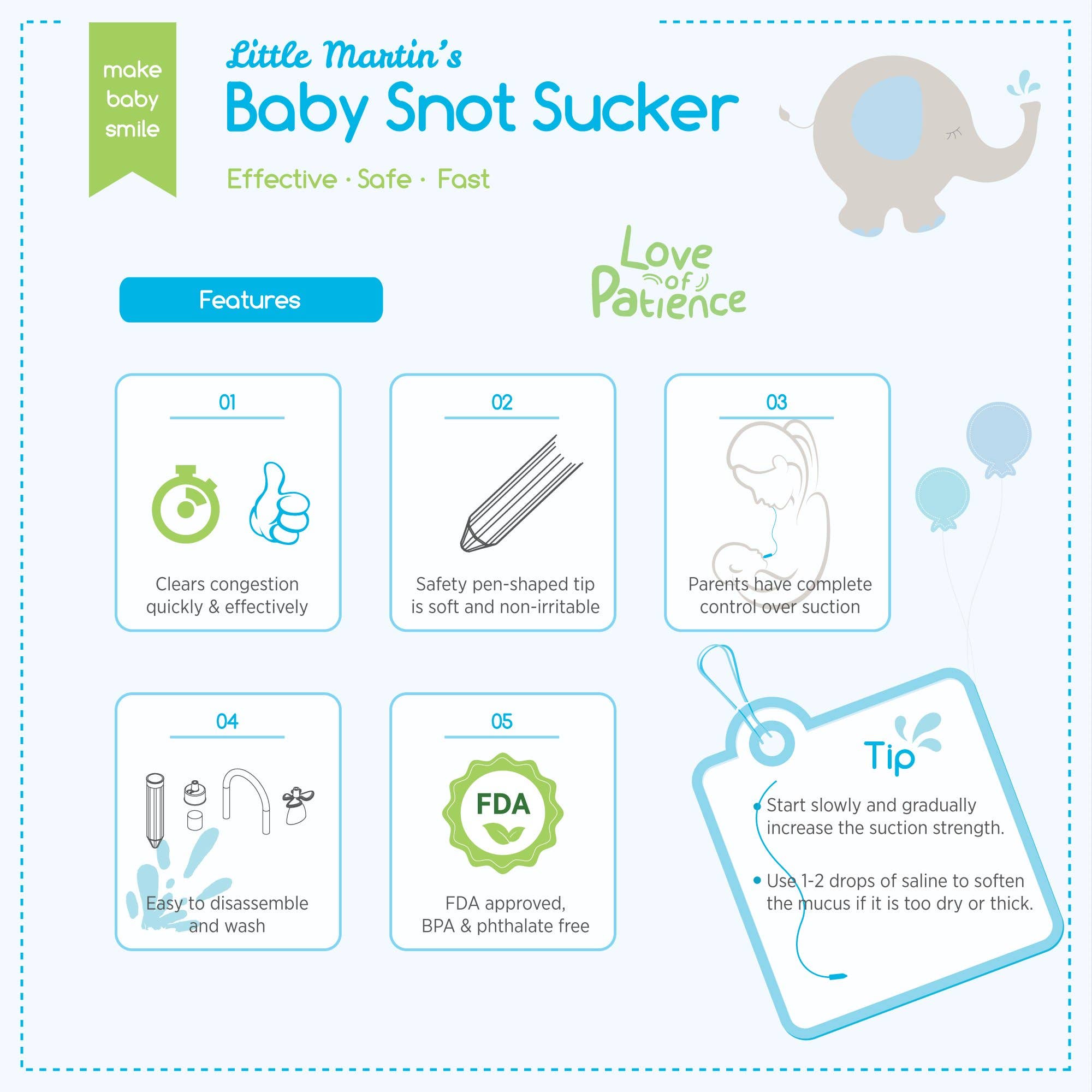 Baby Snot Sucker (Blue)