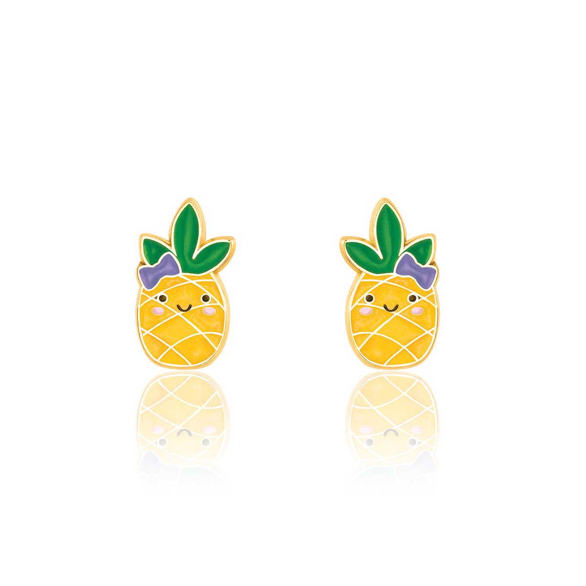 Pineapple Pierced Earrings