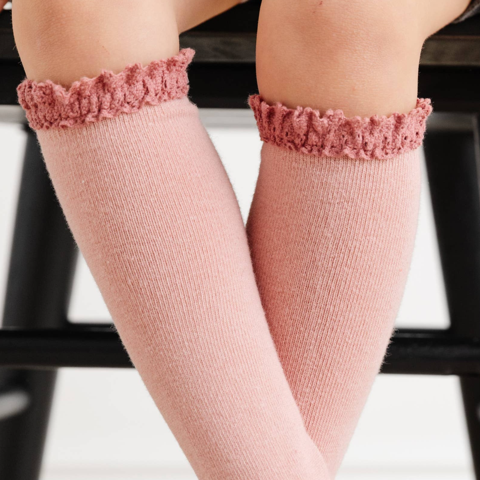 Lace Top Knee High Sock 3-Pack