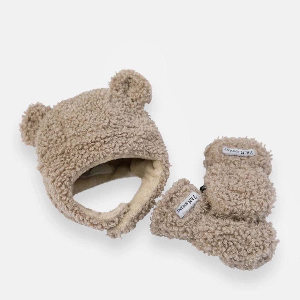 Cub Set - Teddy | Hat & Mittens - Oatmeal