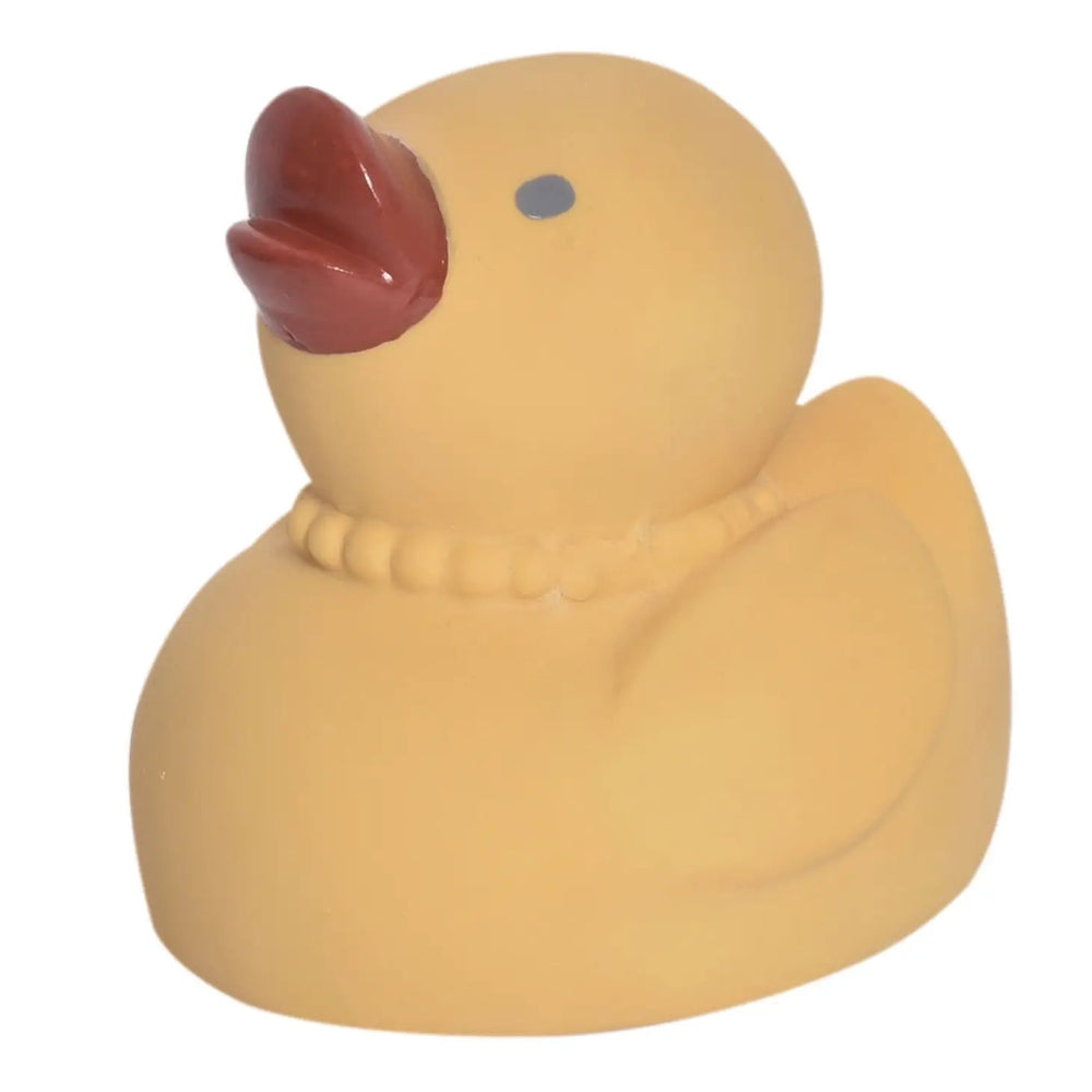 Rubber Ducky Natural Organic Rubber Teether, Rattle & Bath Toy