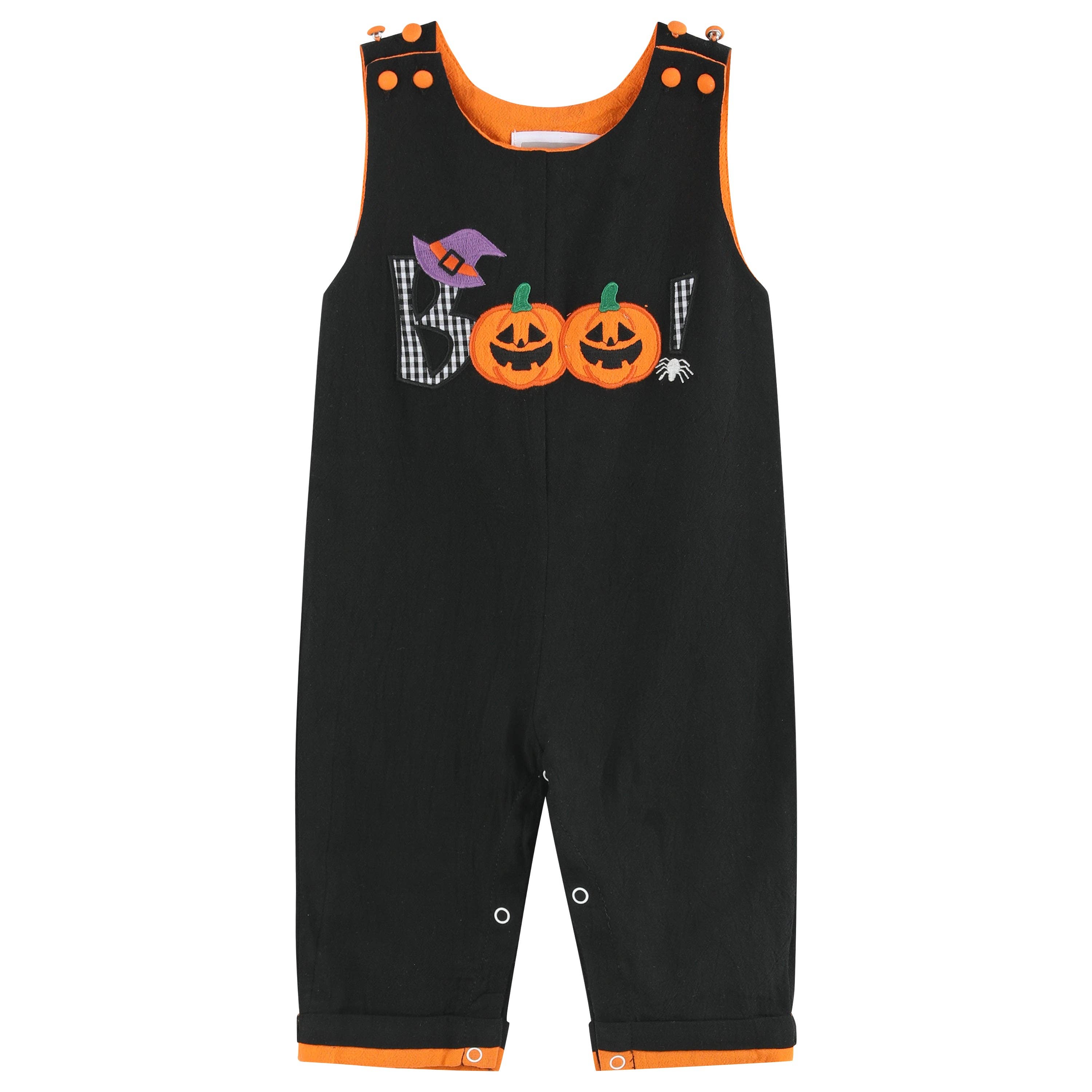 Boo Halloween Overalls