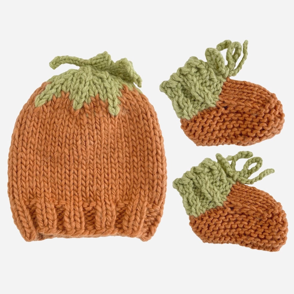 Pumpkin Hat & Booties