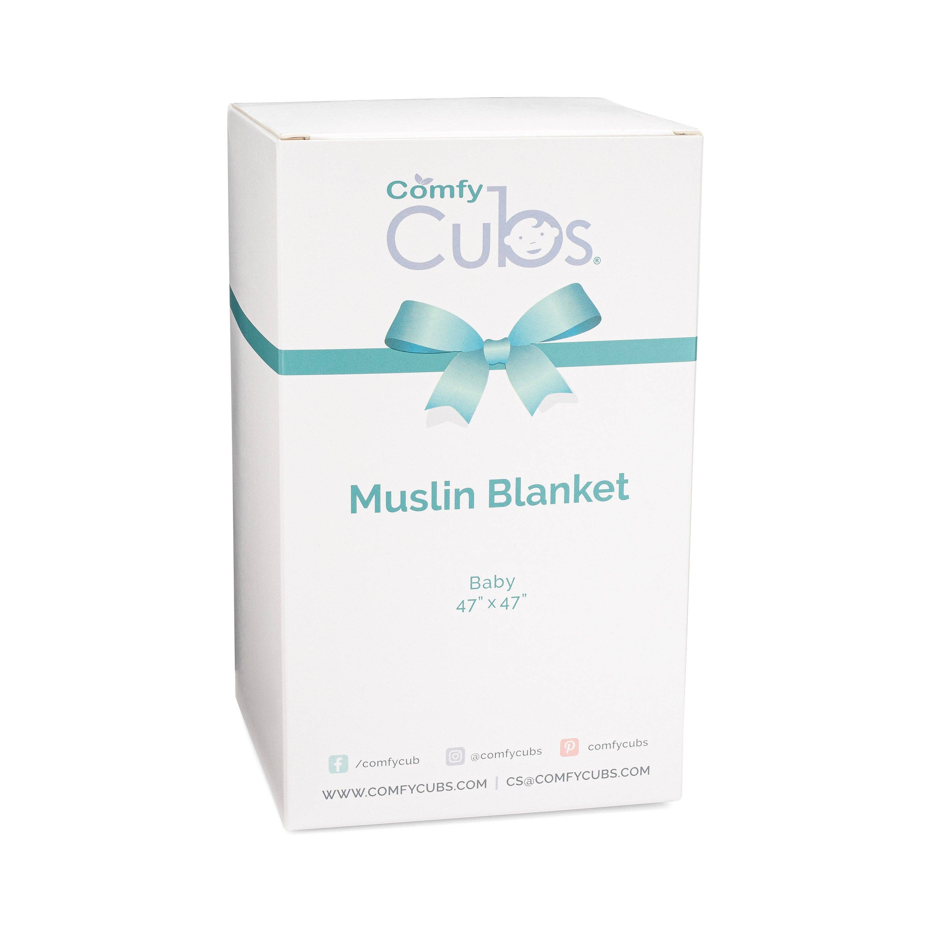 Muslin Cotton Baby Blanket - White