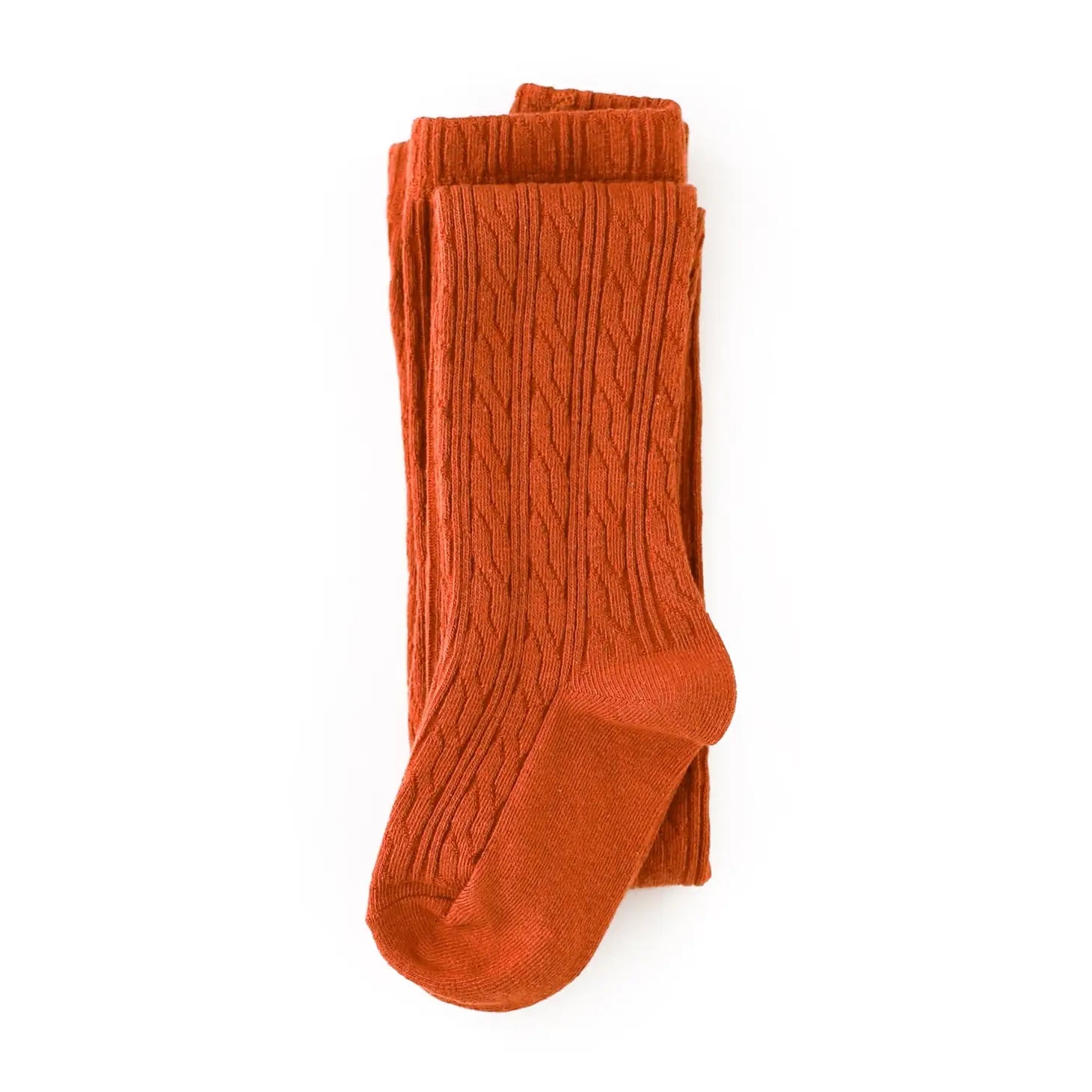 Persimmon Cable Knit Tights