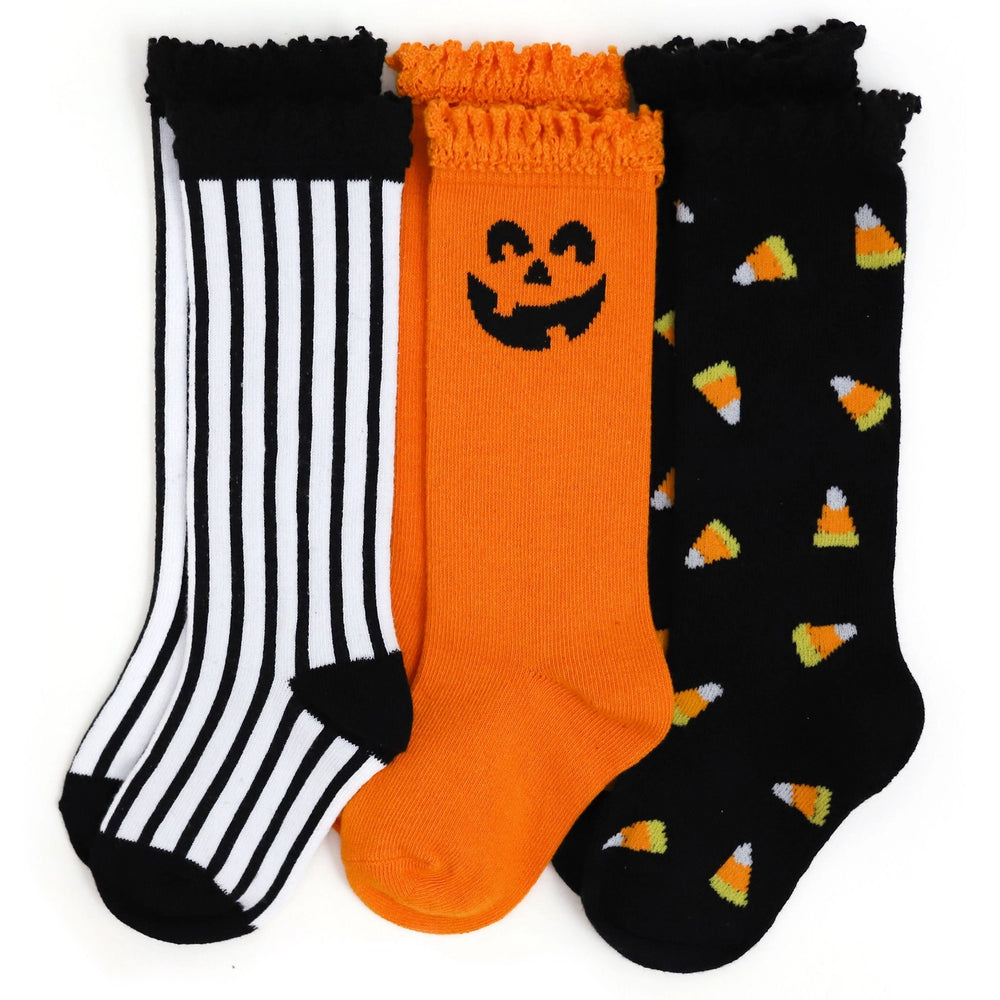 Trick or Treat Halloween Knee High Socks Set