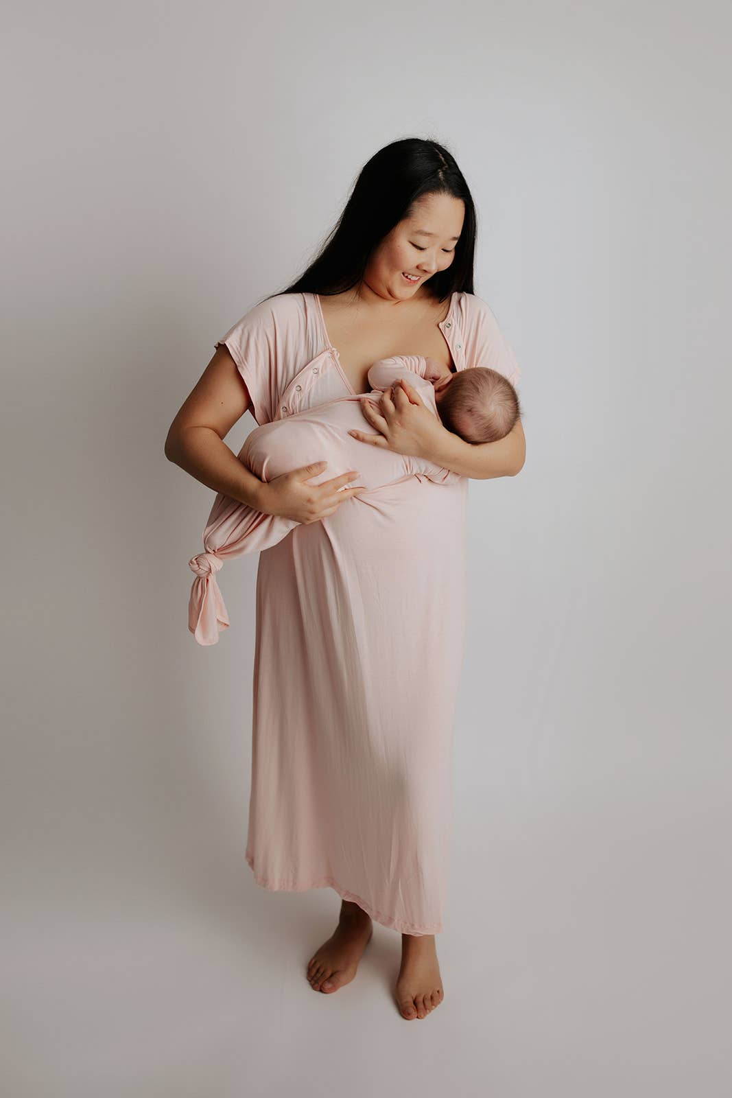 Labor, Delivery, & Nursing Gown - Heavenly Pink