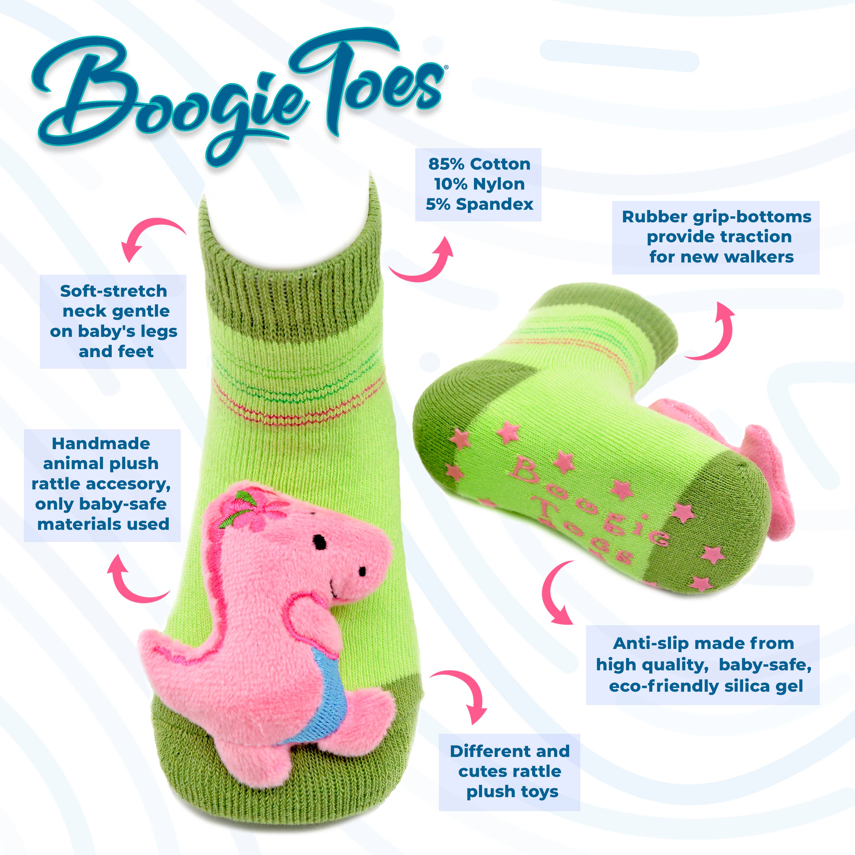 Reindeer Christmas Boogie Toes Rattle Socks