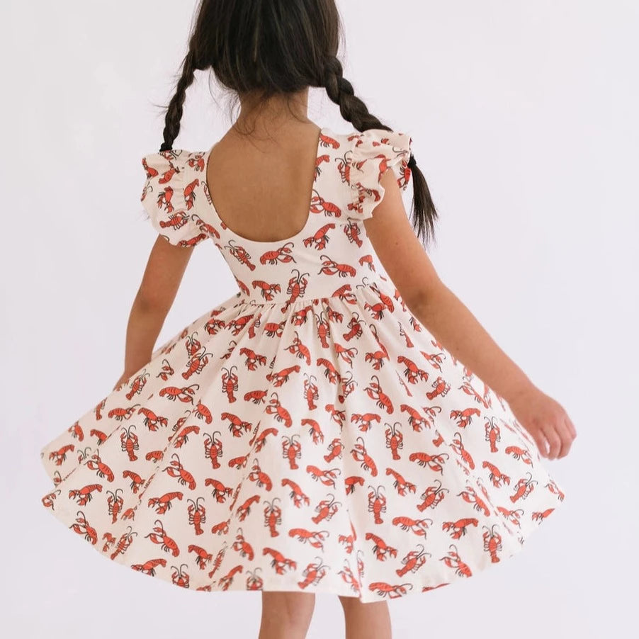 Olivia Crawfish Pocket Twirl Dress