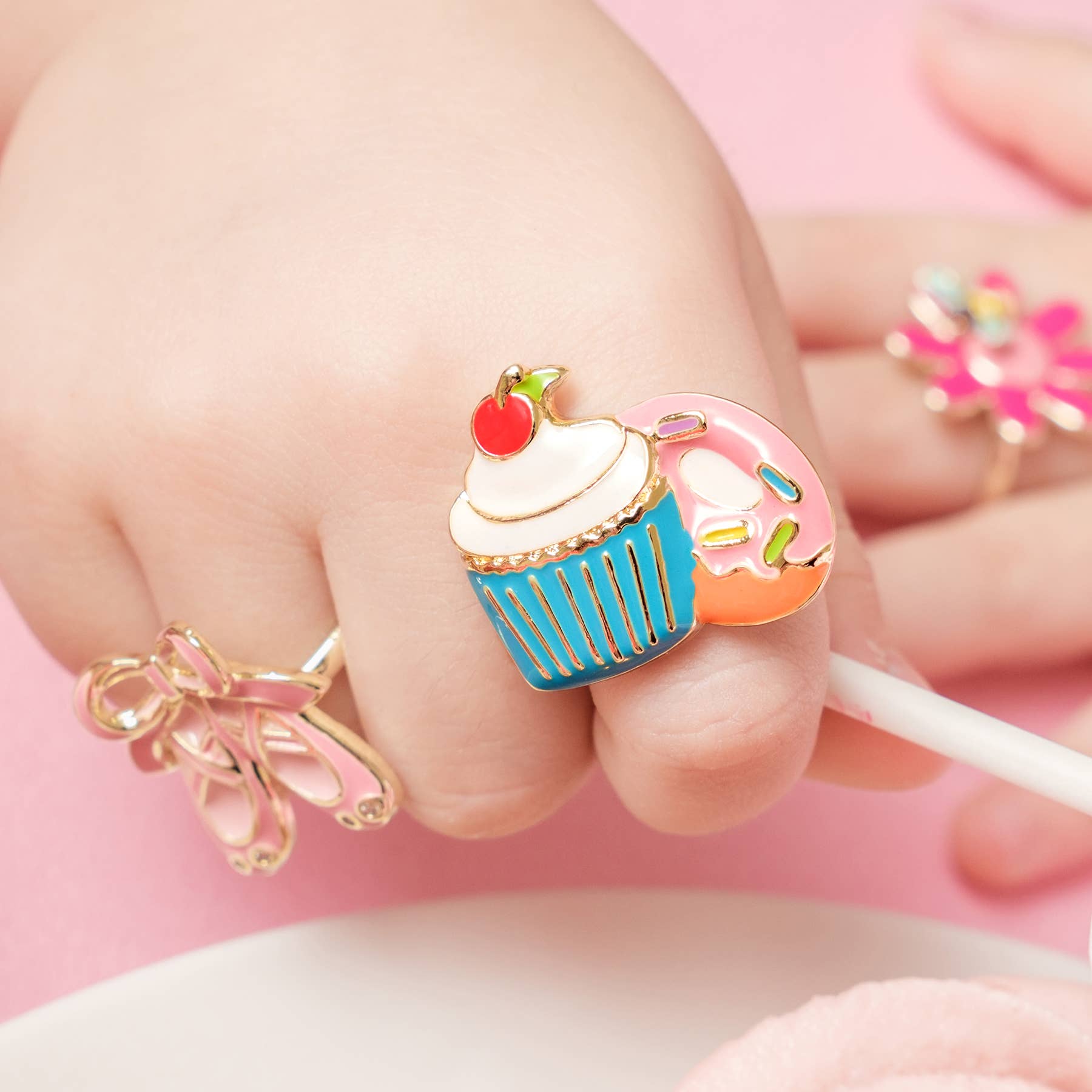 Cupcake Cutie Adjustable Ring with Gift Box