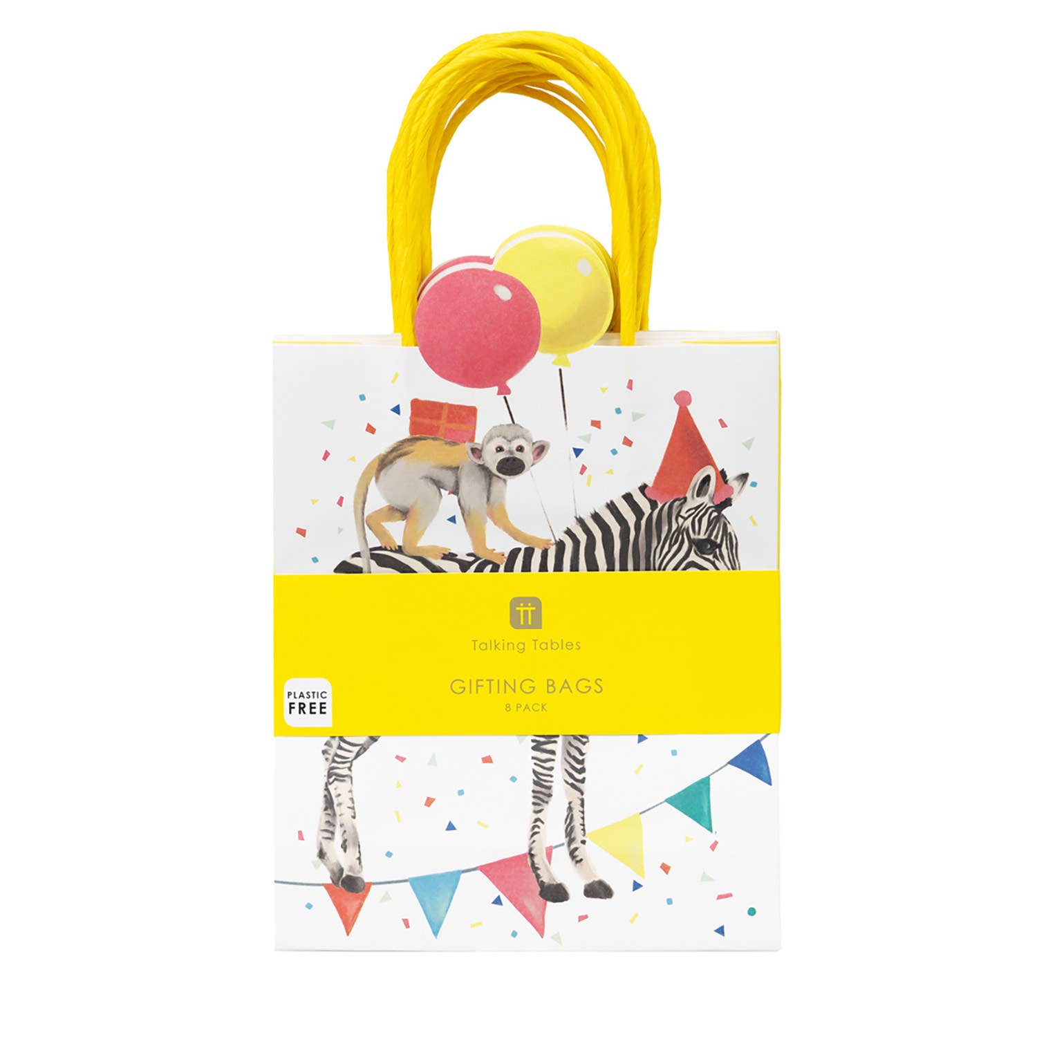 Safari Animal Kids Party Bags - 8 Pack