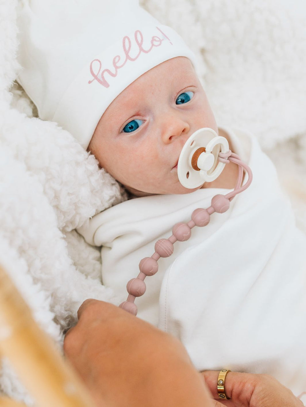 Hello! Dusty Rose Knot Hat