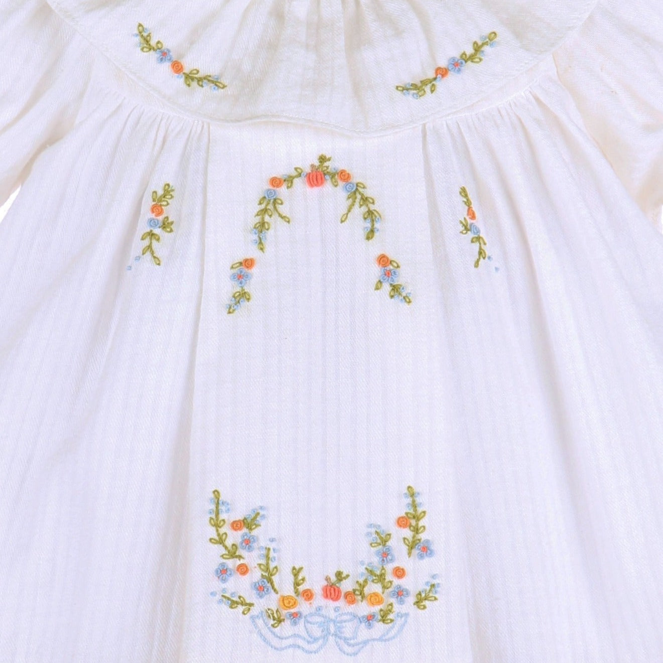 Embroidered Pumpkin Dress