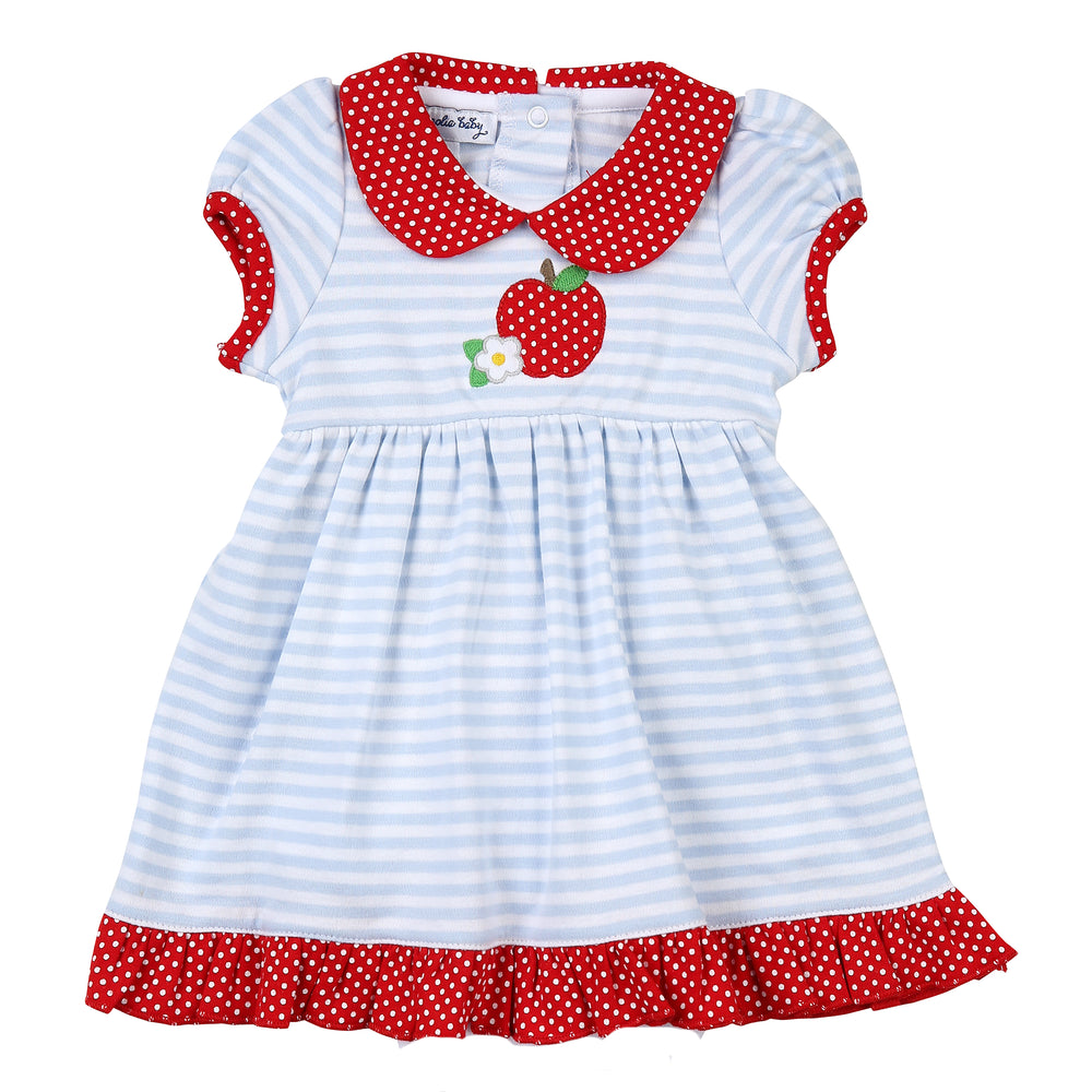 Red Apple Short Sleeve Toddler Dress