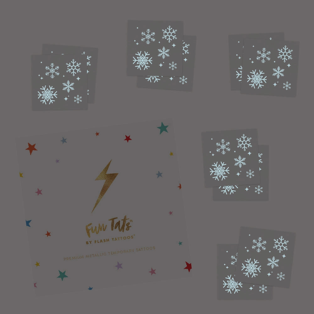 Temporary Tattoos - Glow in the Dark Snowflakes