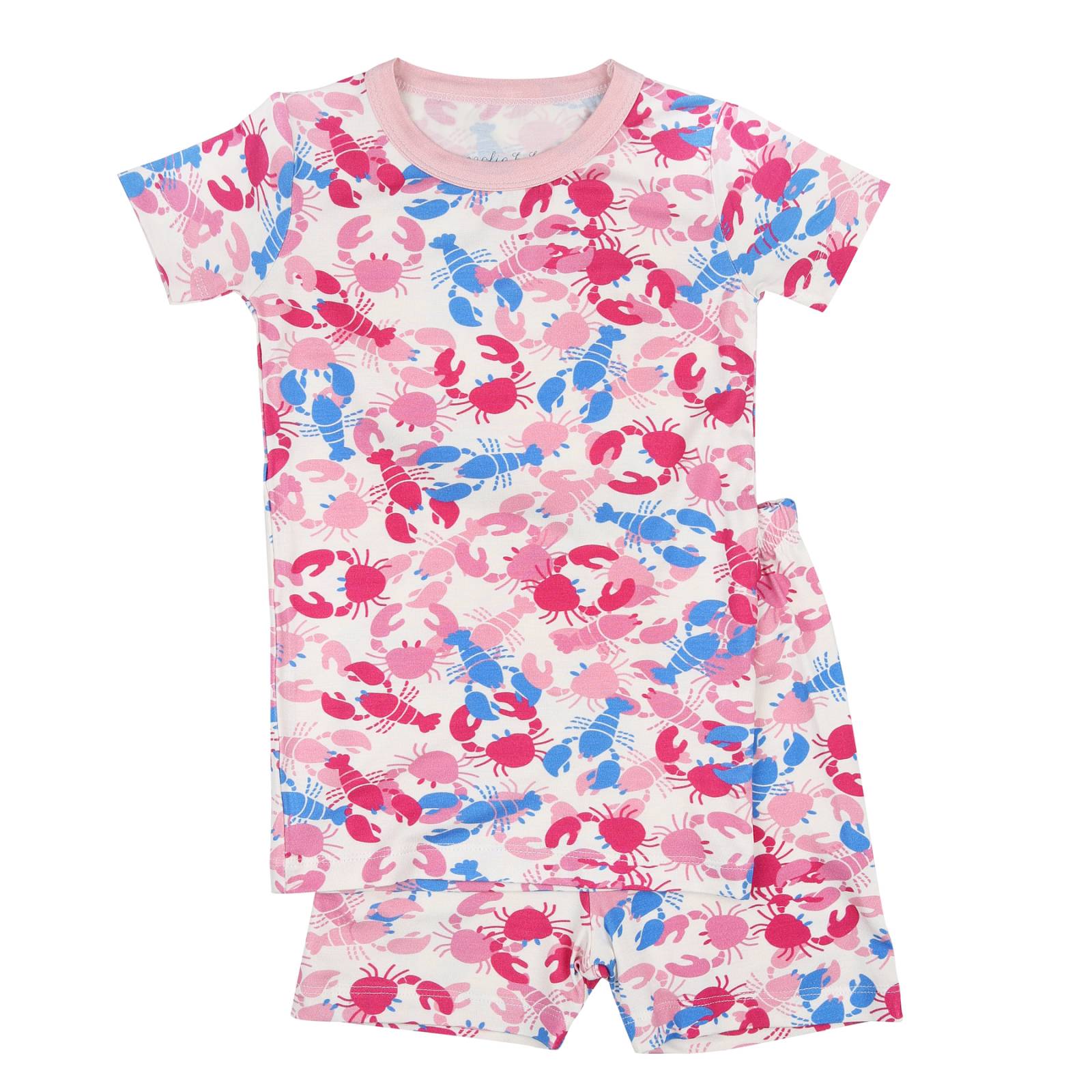 Crabs & Lobsters Pink Short Pajama