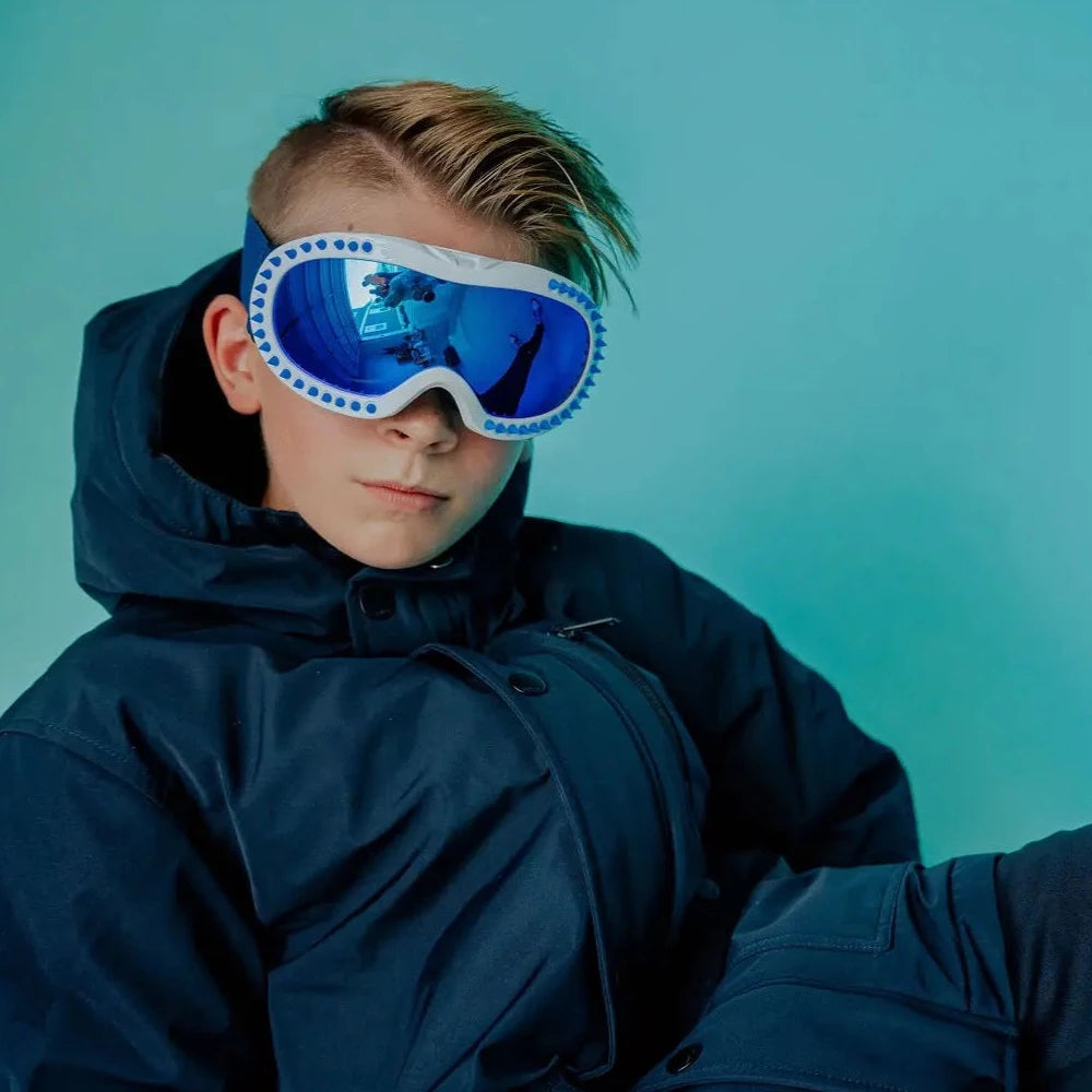 Blue Spike Ski Goggles