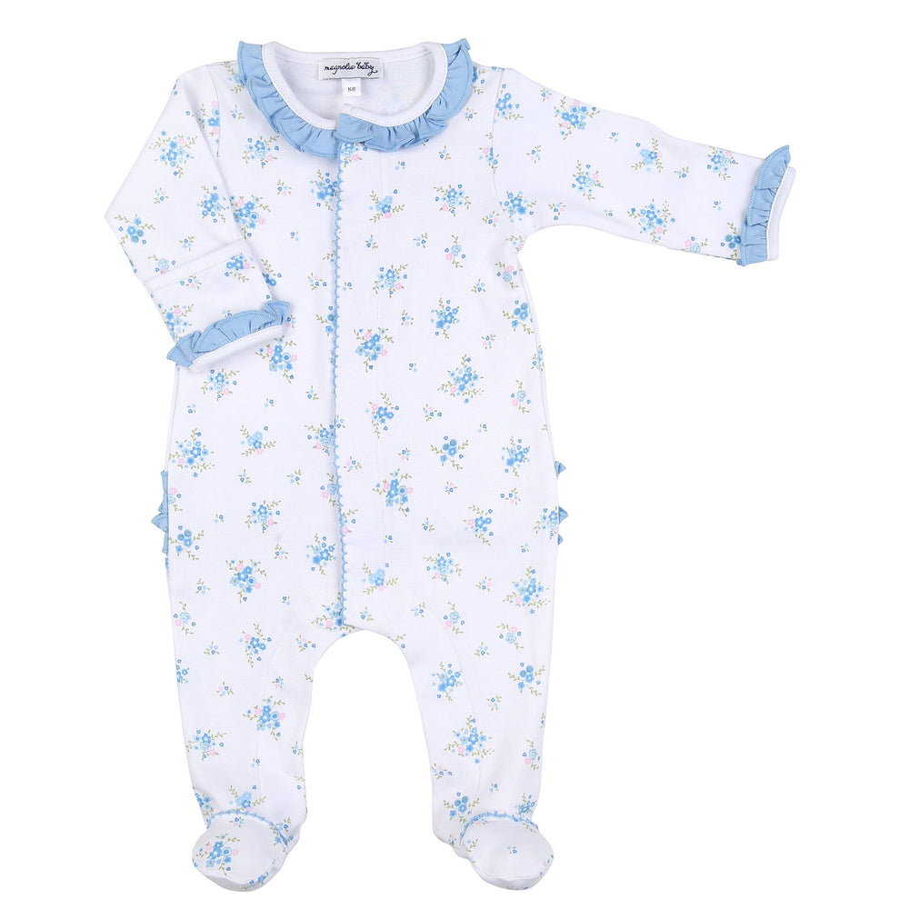 Magnolia Baby Samantha's Classics Printed Ruffle Front Footie